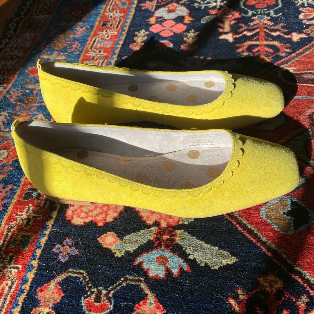 Boden lime green flats